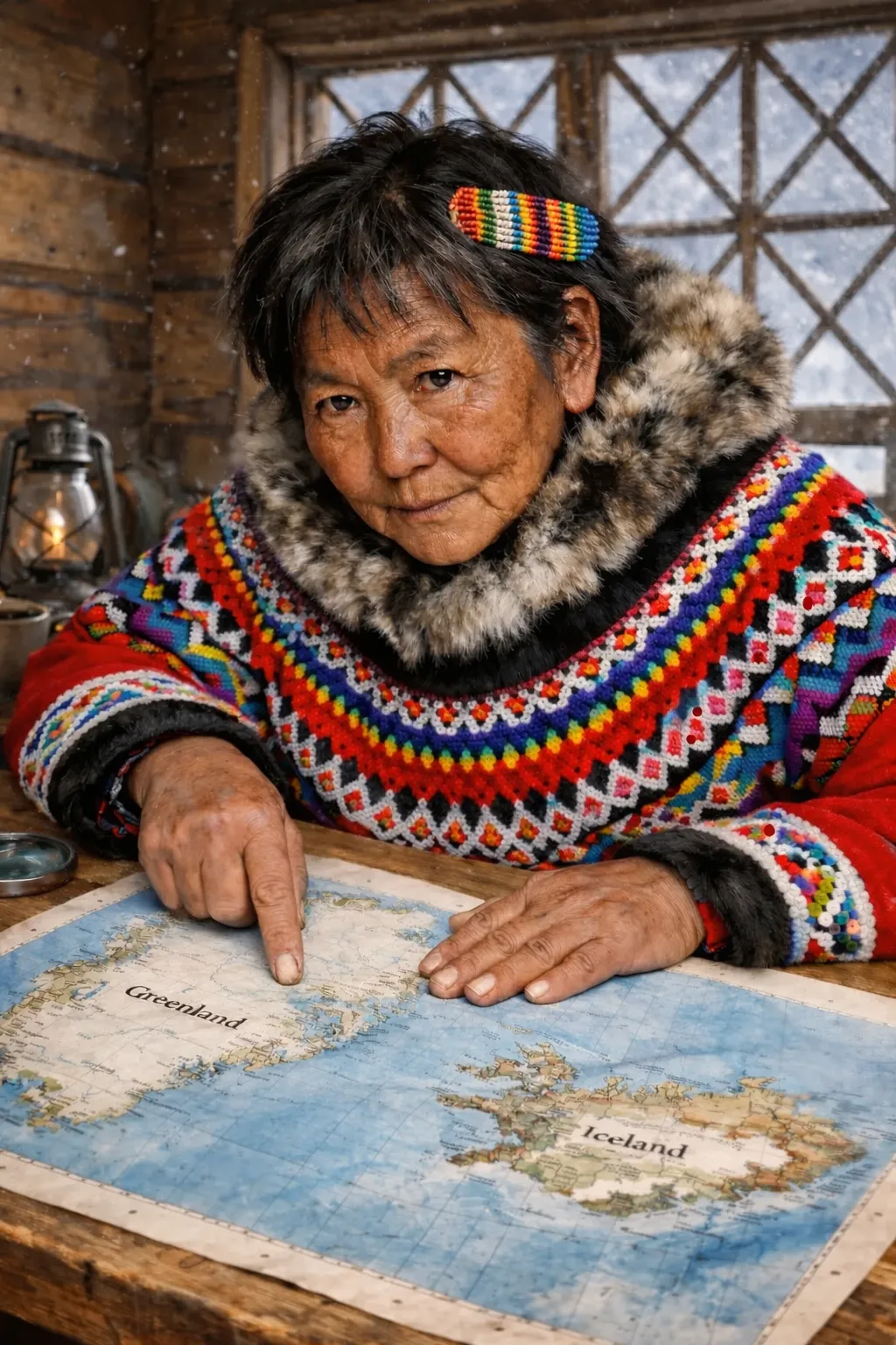 Nanuq points to the origin of the Cossack iceberg in Greenland