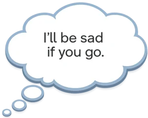 LDC thought bubble: I'll be sad if you go
